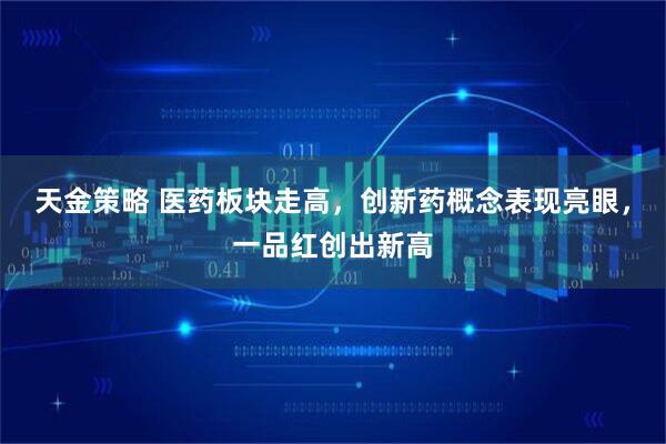 天金策略 医药板块走高，创新药概念表现亮眼，一品红创出新高